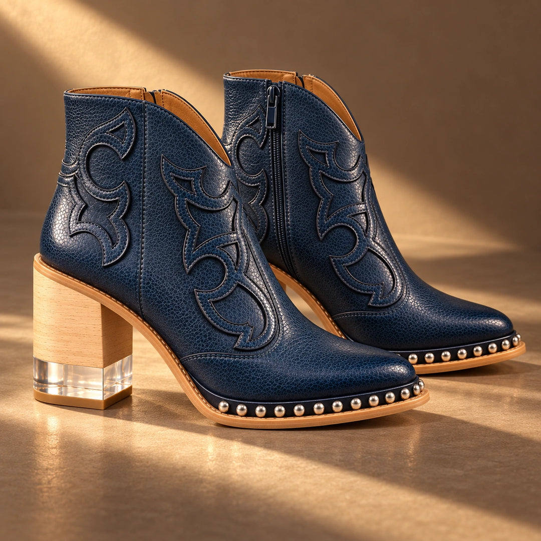Sonia Leather Western Boots