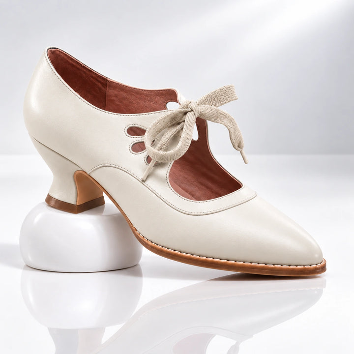 Leontine Leather Heels