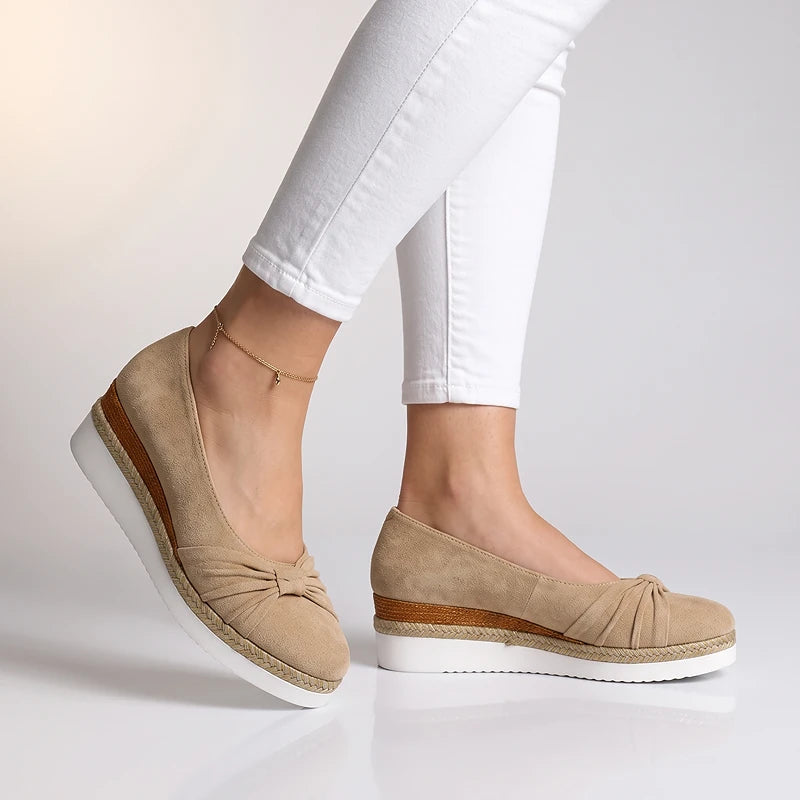 Elise Suede Wedges