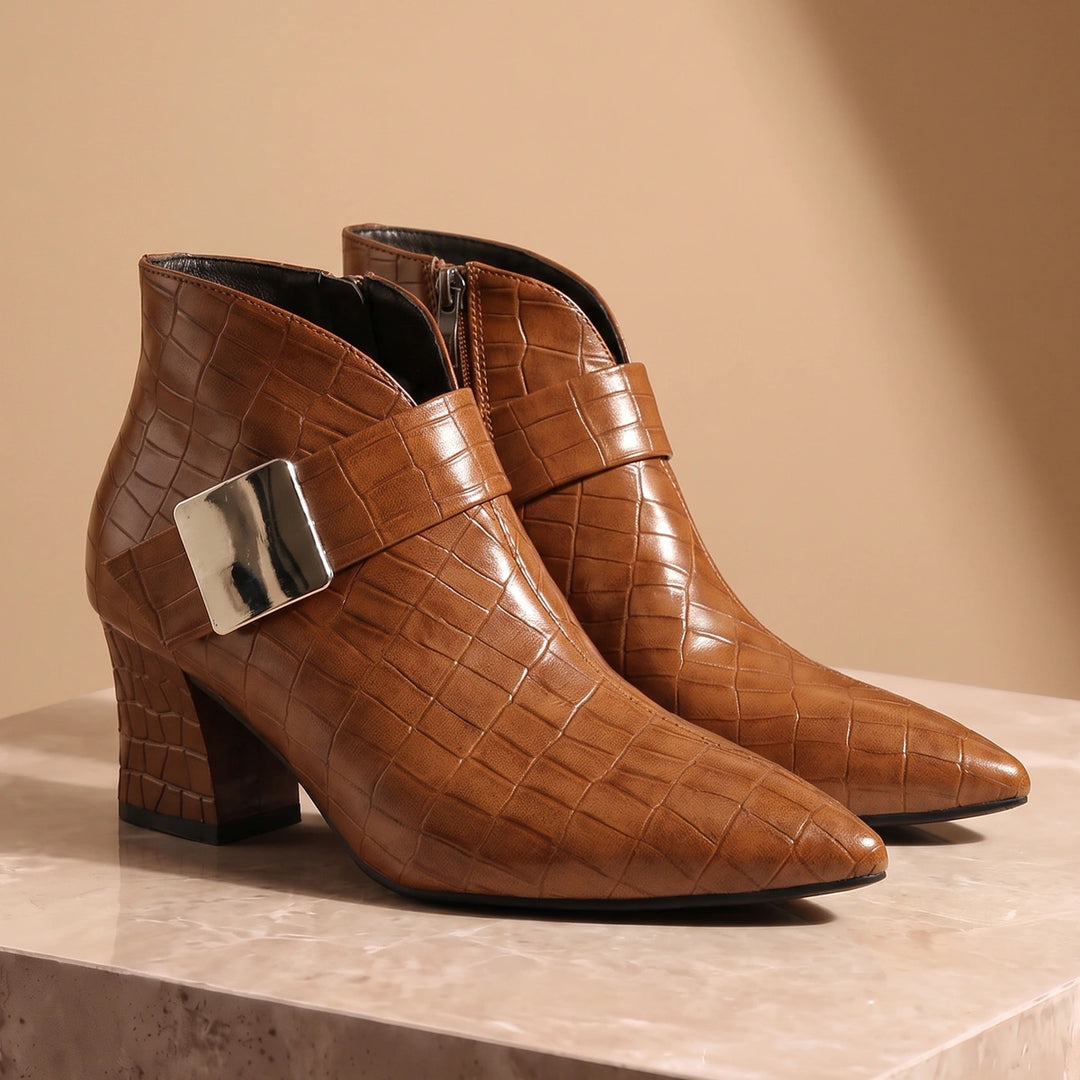 Anais Croc Block Boots