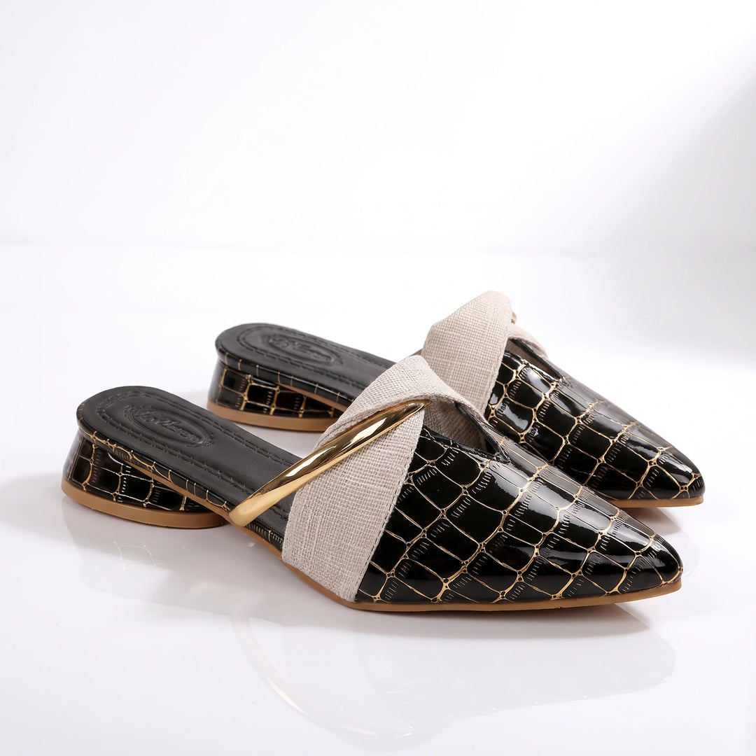 Blanche Leather Mule