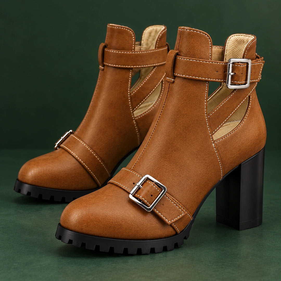 Maelle Cut-Out Heel Boots