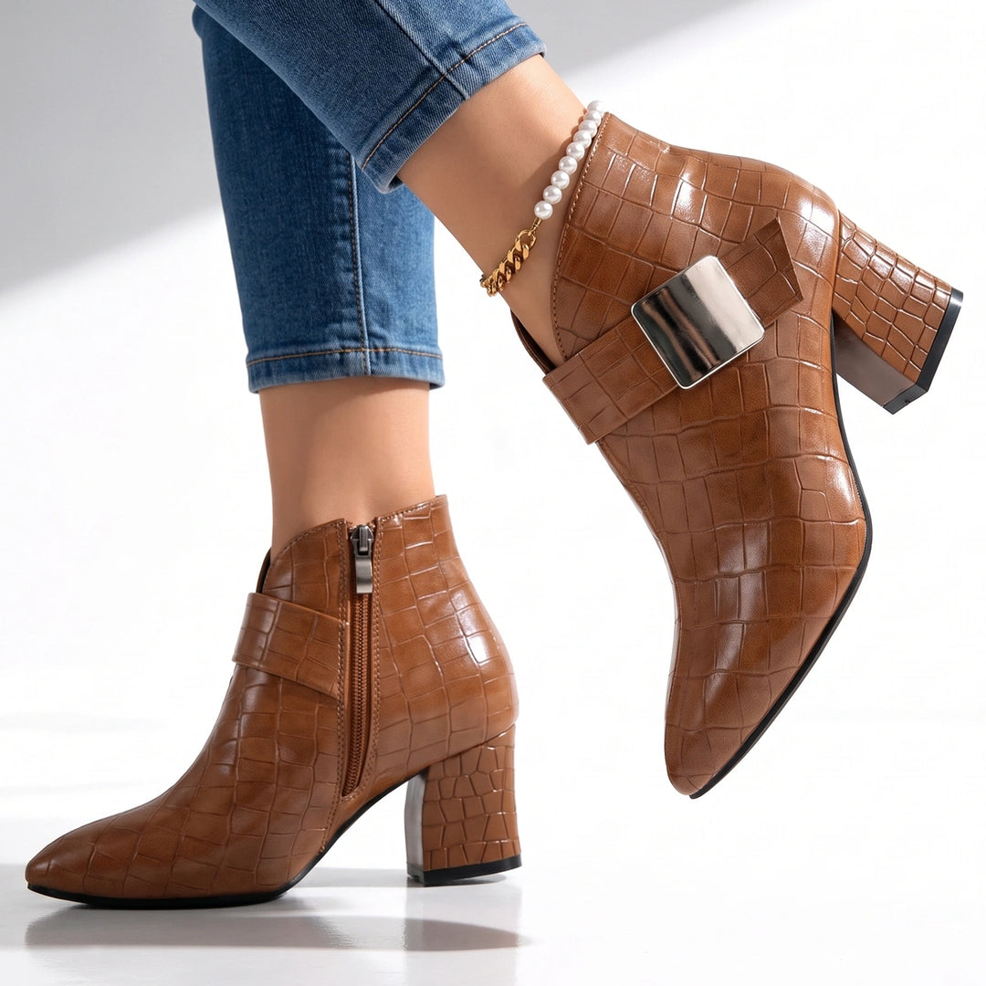 Anais Croc Block Boots