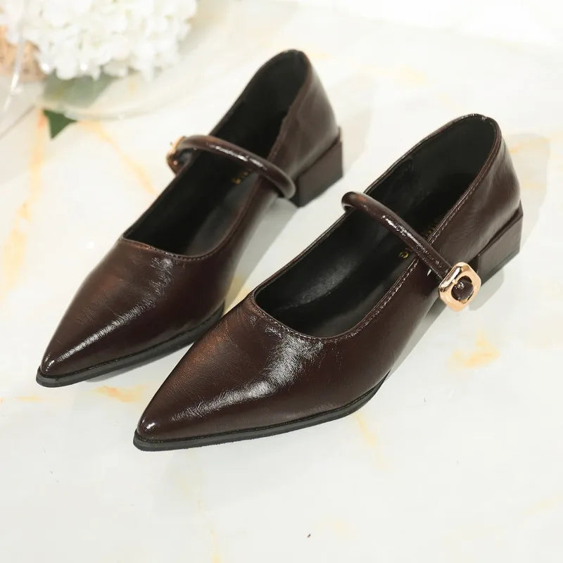 Sofia Leather Heels
