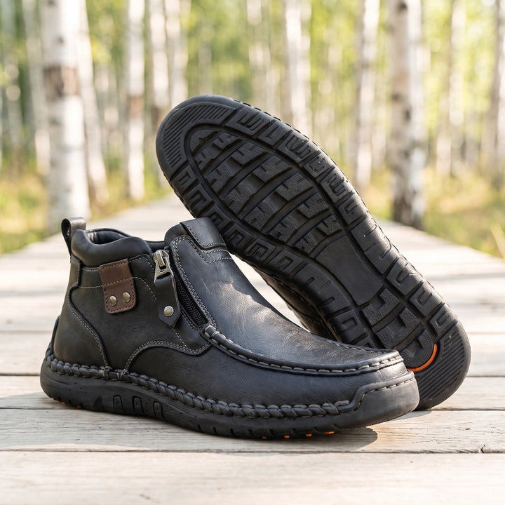 Bertram Orthopedic Moc Toe Outdoor Boots - Black