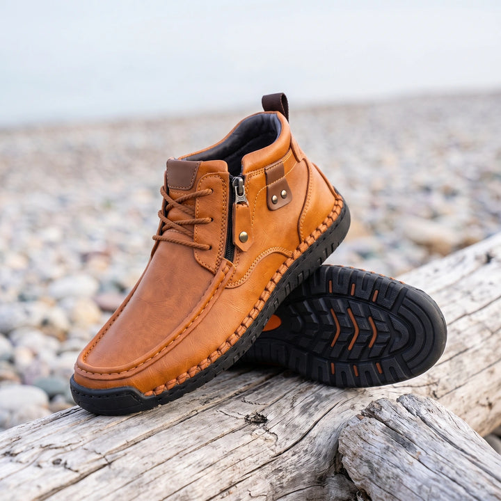Bertram Orthopedic Moc Toe Outdoor Boots - Cognac