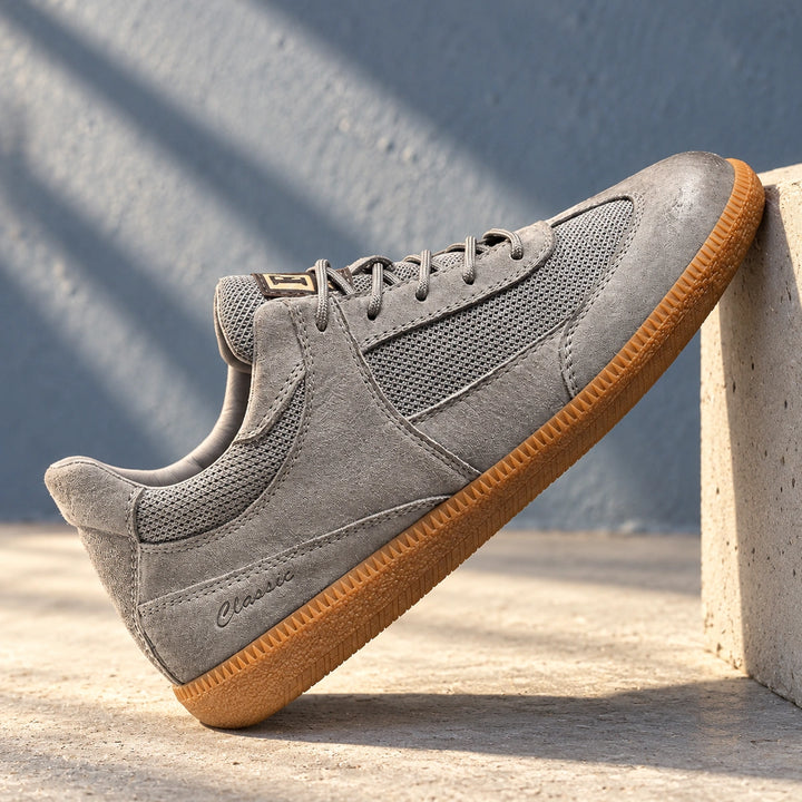 Cole Suede Mesh Gum Sole Sneakers - Gray