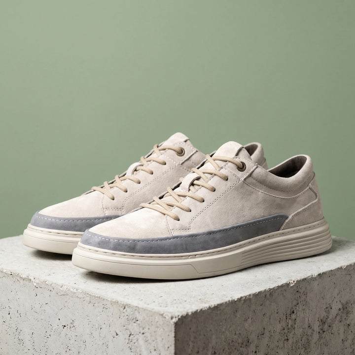 Fitzgerald Orthopedic Suede Sneakers - Cream