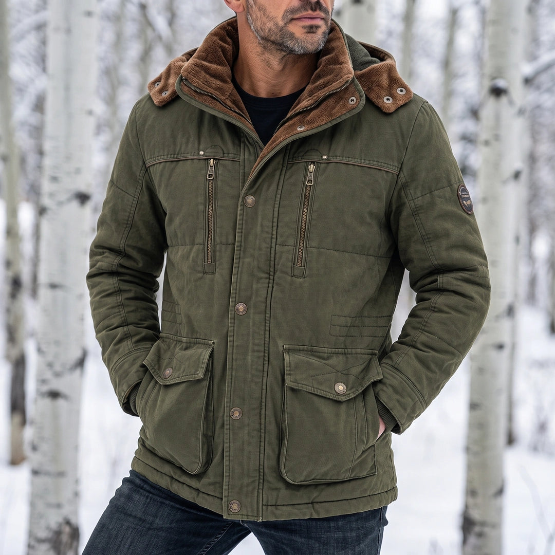 Hayden Insulated Hooded Winter Jacket - Olive