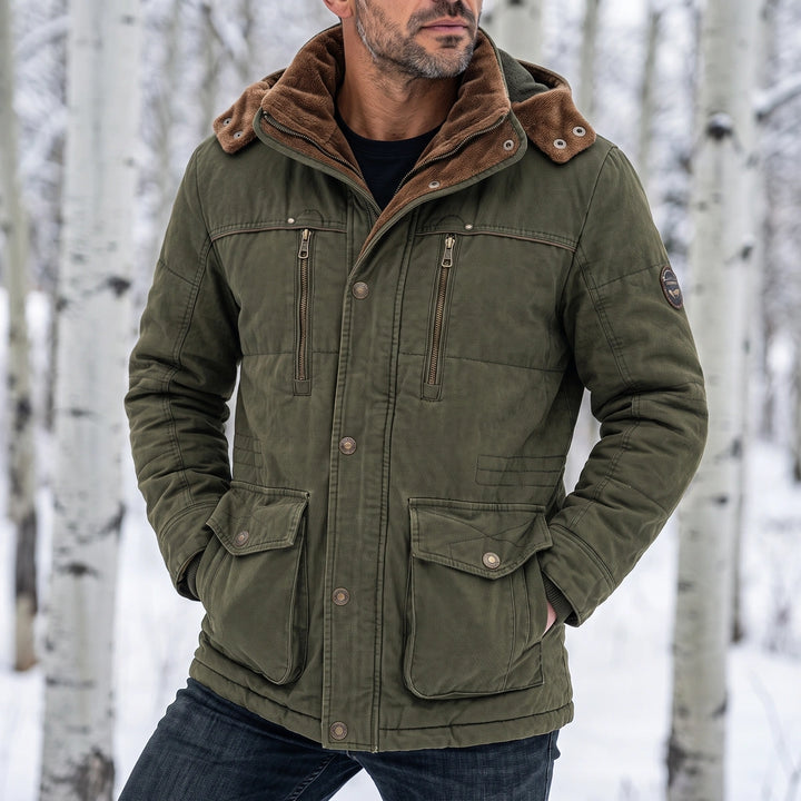 Hayden Insulated Hooded Winter Jacket - Olive