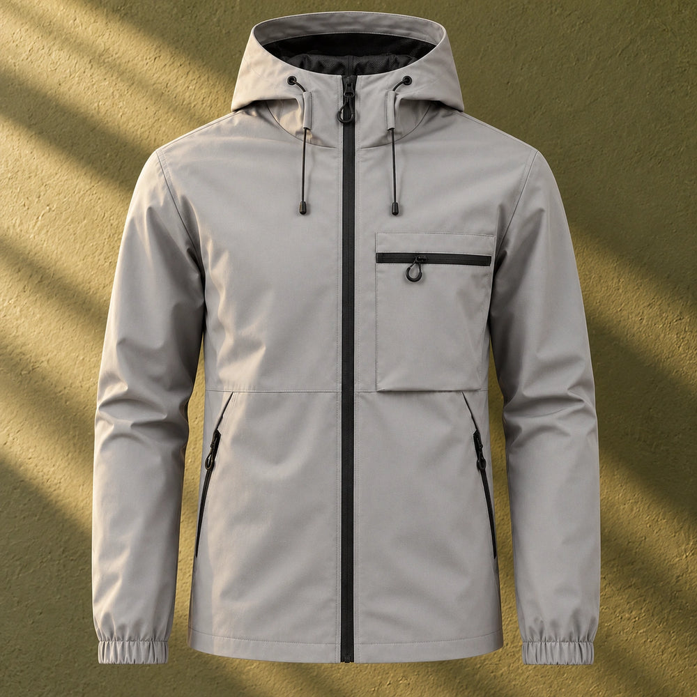 Irwin Wind Blocking Hooded Shell Jacket - Gray