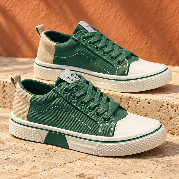 Jason Canvas Low Top Sneakers - Green