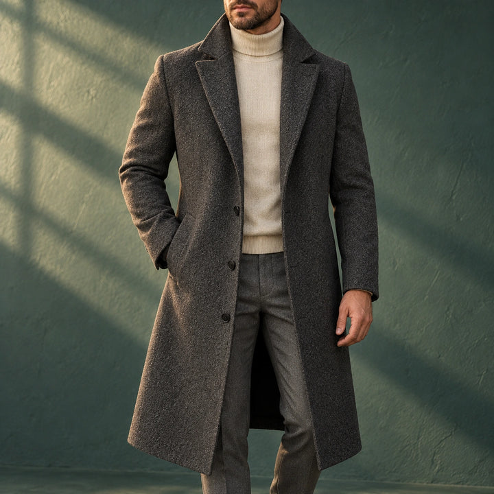 Joseph Wool Blend Longline Overcoat - Gray