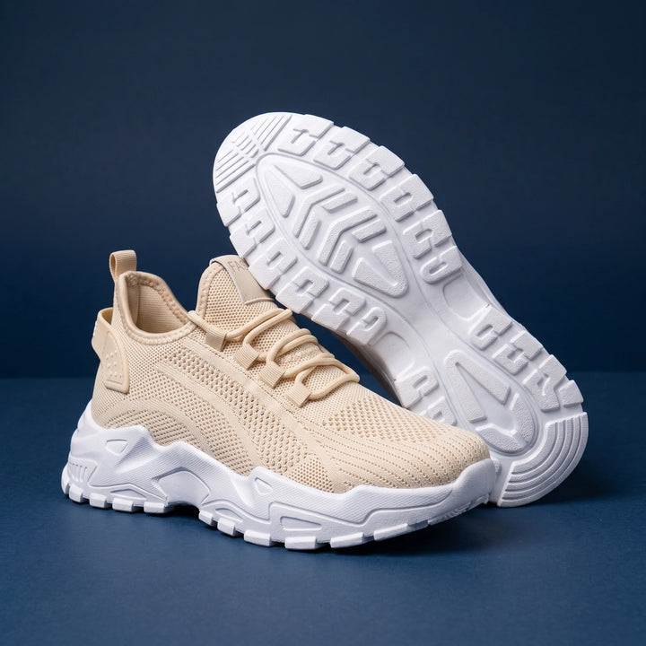 Marlene Arch Support Mesh Sneakers - Beige