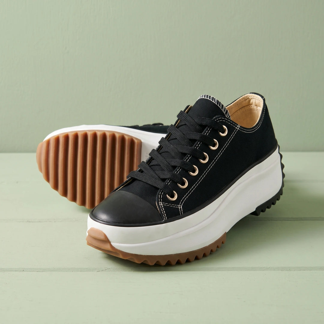 Nadine Orthopedic Platform Sneakers - Black