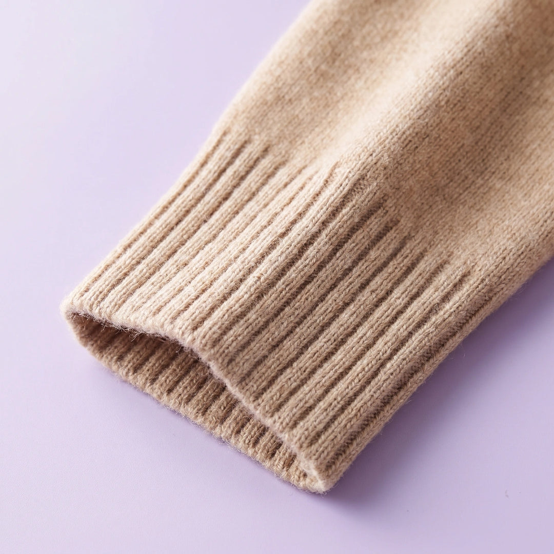 Noah Soft Knit Quarter Zip Pullover - Beige