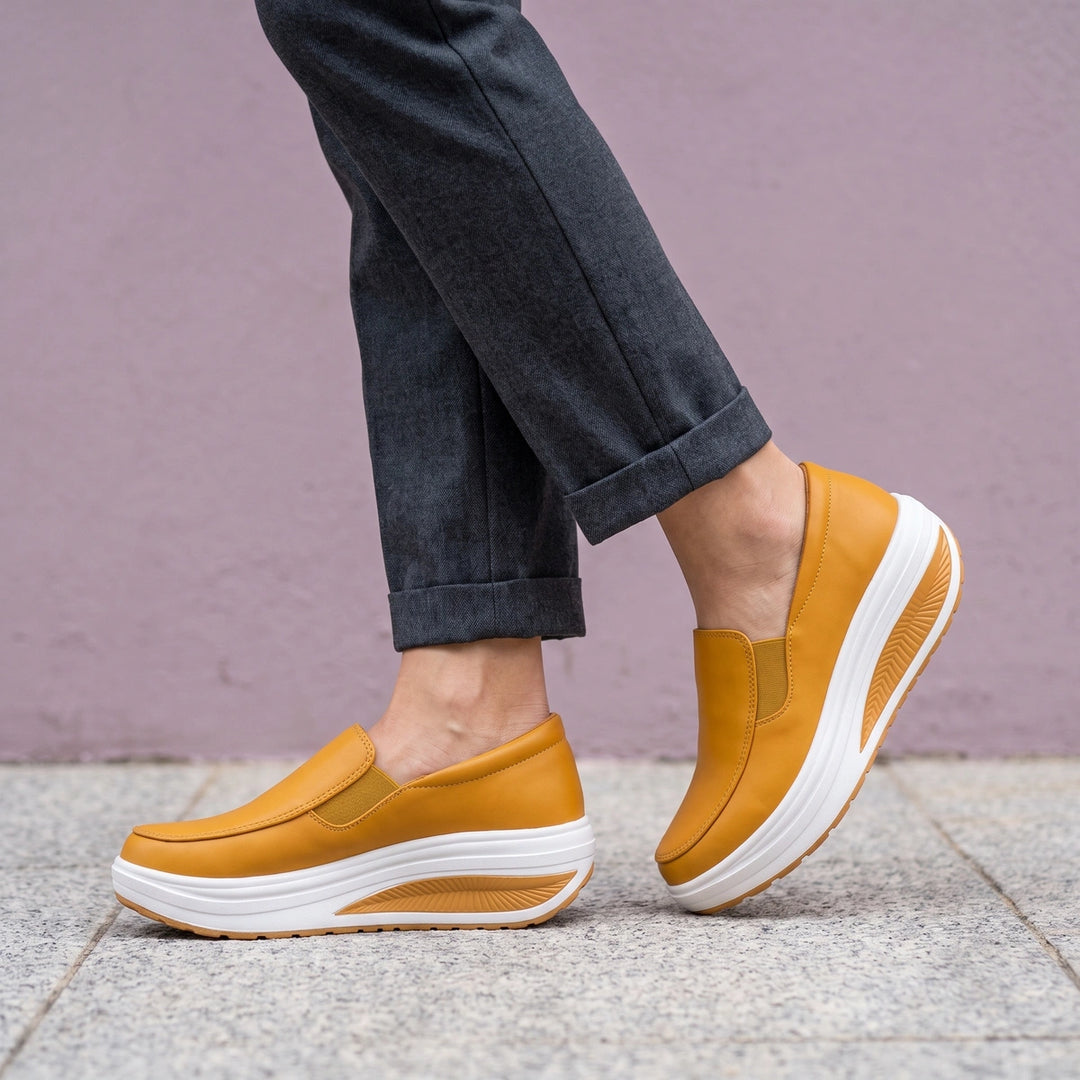 Pippa Chunky Platform Slip On Sneakers - Brown