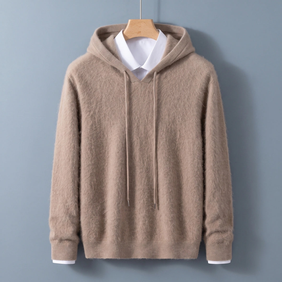 Remus Cashmere Hooded Pullover Sweater - Brown
