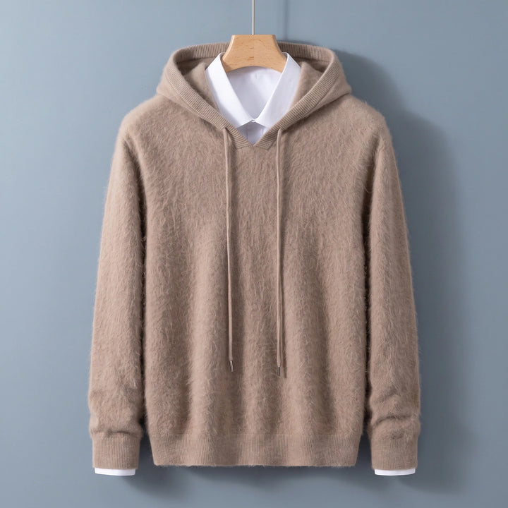 Remus Cashmere Hooded Pullover Sweater - Brown