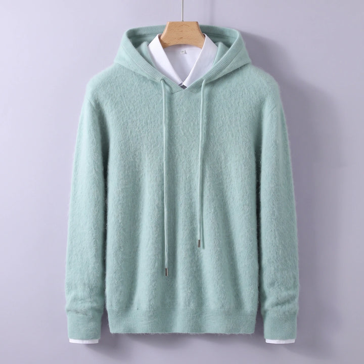 Remus Cashmere Hooded Pullover Sweater - Green