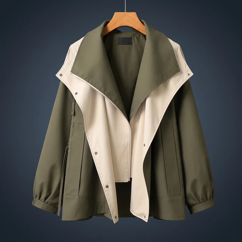 Greer Women's Layered Collar Windbreaker