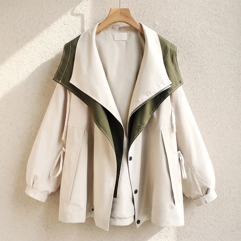 Tamsin Women's Two-Layer Windbreaker - Beige