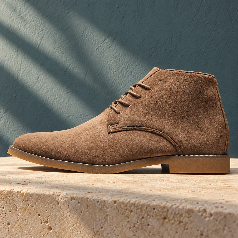 Silvester Suede Lace Up Chukka Boots - Khaki