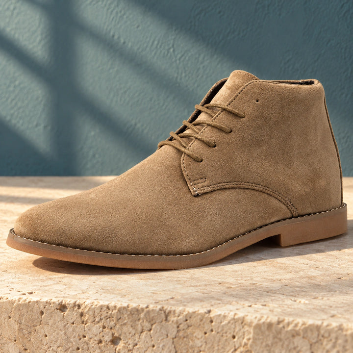 Silvester Suede Lace Up Chukka Boots - Khaki