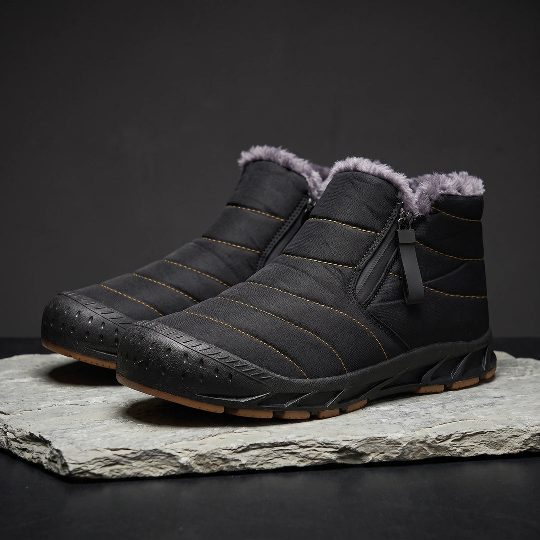 Thaddeus Fleece Lined Winter Shoes - Black