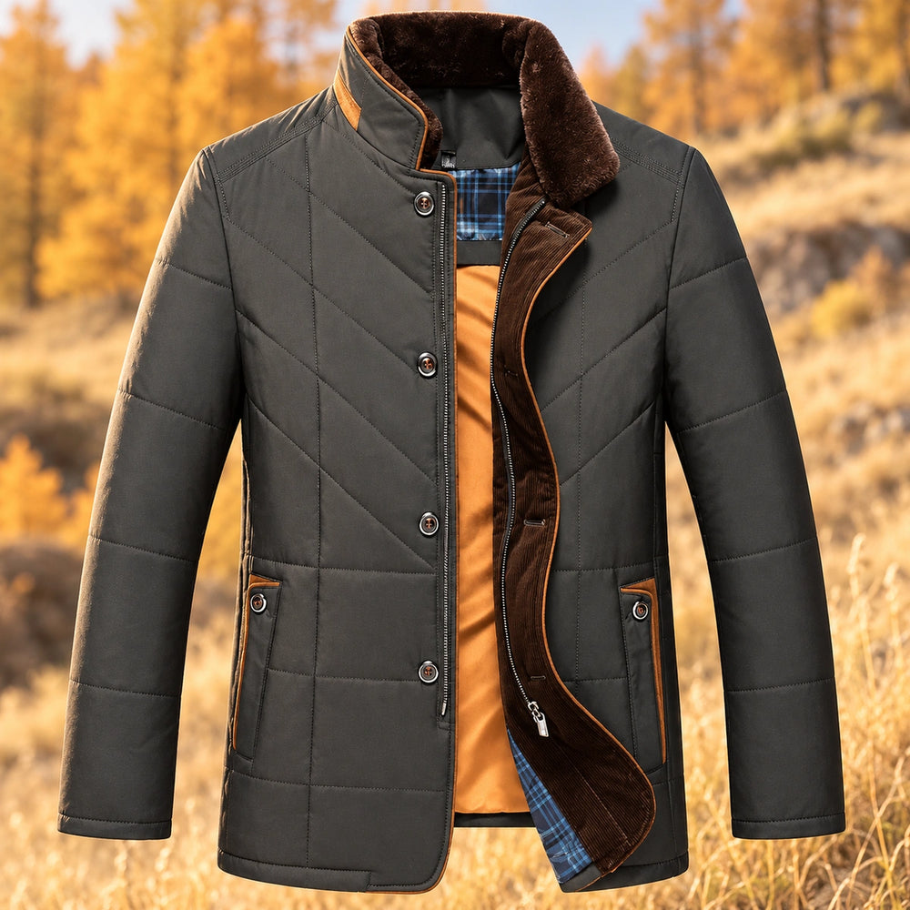 Wallace Water Resistant Diamond Quilted Jacket - Gray