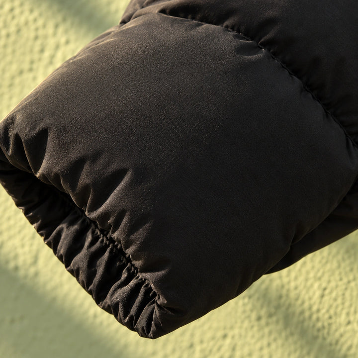 Warren Quilted Hooded Puffer Jacket - Black